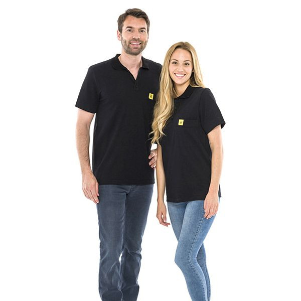 SafeGuard ESD-Poloshirt schwarz, 210g/qm Größe M, DSWL31938