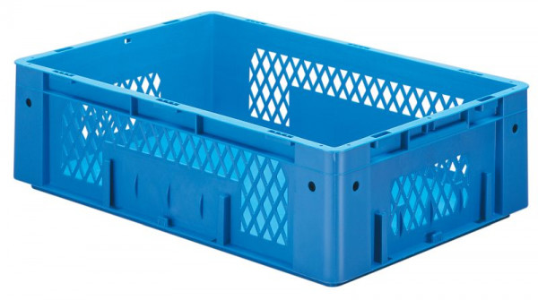 LA-KA-PE VTK 600/175-1, Euro-Schwerlast-Behälter, blau, Wände durchbrochen, Boden geschlossen, VE: 2 Stück, 17217 02 12