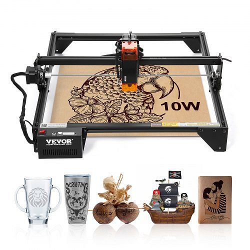 VEVOR Lasergravierer 10W, 38x40 cm Arbeitsbereich, 10000 mm/min, Augenschutz, für Holz & gewisse Metalle, KZXSEJGJGDKJCXIQZV2