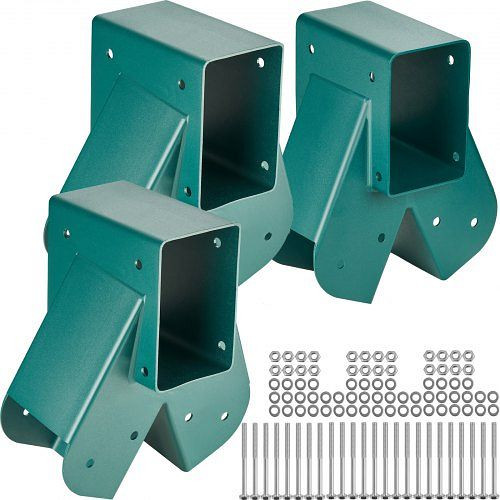 VEVOR 1-2-3 A-Frame 3 Halterungen für Schaukel mit allen Montageteilen, grün, QQZJ3PCSTG003VDH1V0