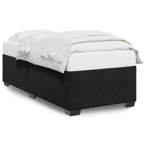 vidaXL Bettgestell Schwarz 80x200 cm Samt, Polyester, 3284597