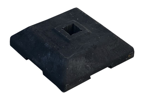 Schake Bakenständerfußplatte 12 Kg, mit Einstecktasche 40 mm x 40 mm, 38040