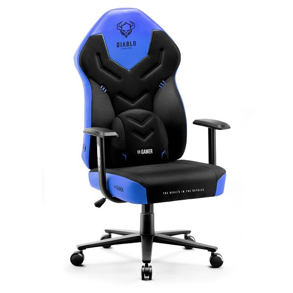 Diablo Chairs Gaming Stuhl Diablo X-Gamer 2.0 Normal Size: Blau, 1052