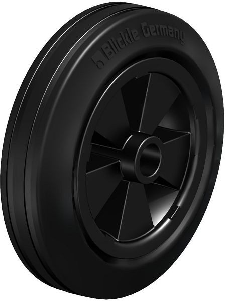 Blickle VPP 180/20G Rad aus Vollgummi, Schwarz, 13110