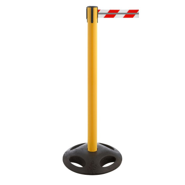 Stein HGS Personenleitsystem 'P-Line Utility Reflex' aus Kunststoff, Gurtlänge 3,5 m, schwarz/gelb mit Reflektorstreifen, gelb, 65860.0006