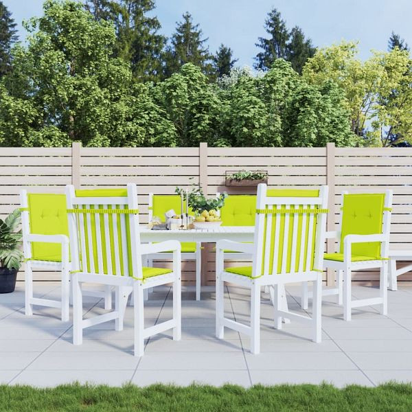 vidaXL Gartenstuhlauflagen für Niedriglehner 6Stück Hellgrün 100x50x3cm, 314148