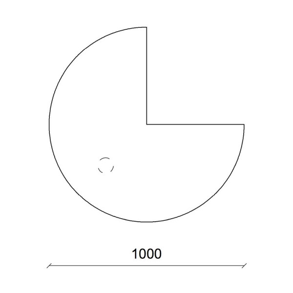 Deskin Anbauplatte MULTI M, Buchedekor, B 1000 x T 1000 x H 740 mm, 258024