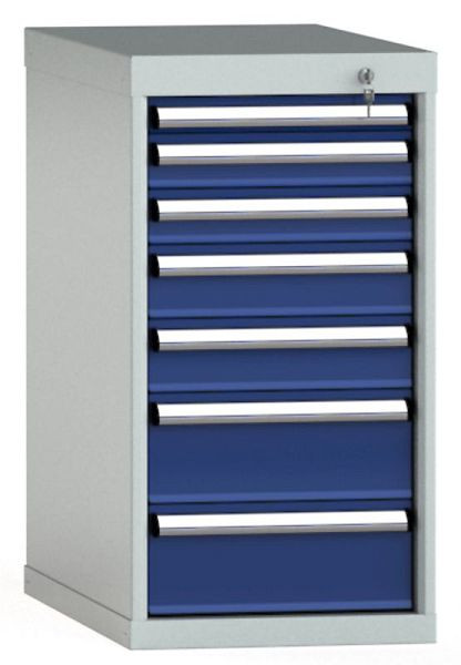 KLW Schubladenschrank 800 x 419 x 750 mm H x B x T, Einbaumaß: 700 mm, Einteilung: 18x36 Einheiten, VU / 200 kg, SDB0800-07UP-001