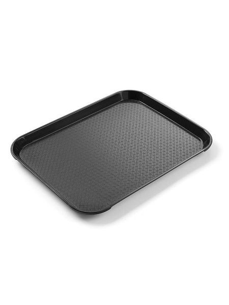 Hendi Serviertablett, LxBxH: 265x345x20 mm, Schwarz, Fast Food Tablett, 878750