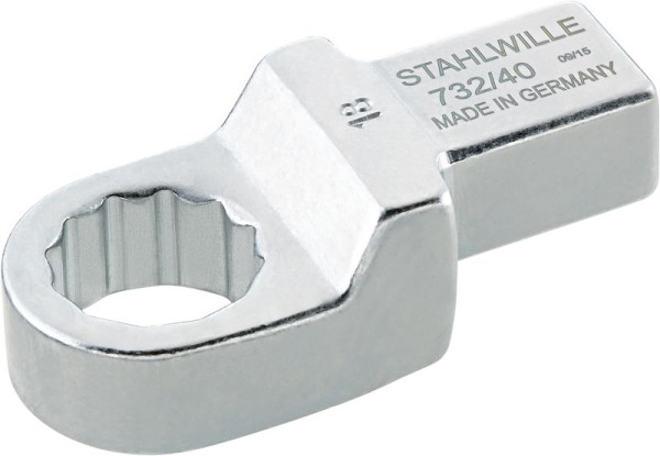 STAHLWILLE Ring-Einsteckwerkzeug Nr.732/40 Schlüsselweite 16 mm Werkzeugaufnahme 14x18 mm, 58224016