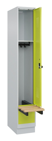 C+P Spind Evolo PLUS, 1 Abteile, 1950x300x815mm, 7035/0024, Drehriegel, 049040-10 S10015