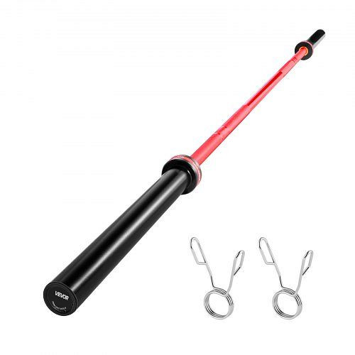 VEVOR Langhantelstange 2,2 m, geriffelter Griff, für 50 mm Hantelscheiben, 453,59 kg Tragkraft, Krafttraining, GLGGLG22MTCTWYJR5001V0