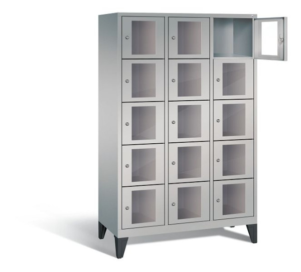 C+P Schließfachschrank Classic, H1850xB1200xT500mm, Farbe: Weißaluminium, 8010A325 S10009