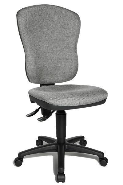 Topstar „Small-Office“ – Bürodrehstuhl, stufenlose Sitzhöhenverstellung, grau, 8180G23