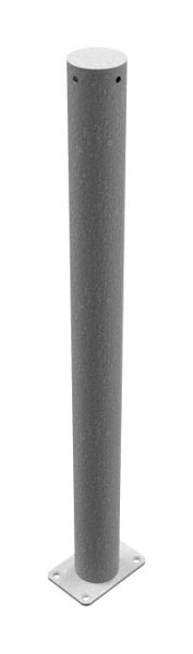 Schake Absperrpfosten Stahlrohr Ø 76 x 2,6 mm ortsfest, für Dübel Befestigung, feuerverzinkt, ohne Öse, 476P