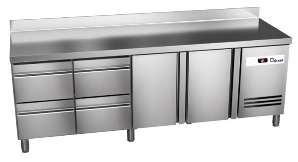 KBS Kühltisch Ready KT4004, Kühltisch KT4004, mit Aufkantung, 2 Türen und 4 1/2 Schubladen, 60221027