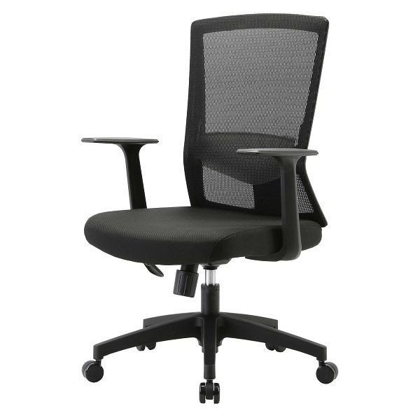 SIHOO Bürostuhl Schreibtischstuhl, ergonomische S-förmige Rückenlehne, atmungsaktiv verstellbare Taillenstütze, schwarz, 83880