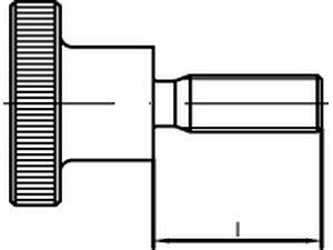 Rändelschrauben DIN 464 Stahl M 10 x 25 galvanisch verzinkt VE=S (10 Stück)