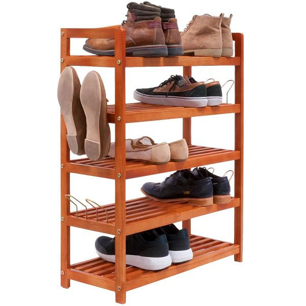 casaria Schuhregal aus Akazienholz 75x26x82cm, 100698