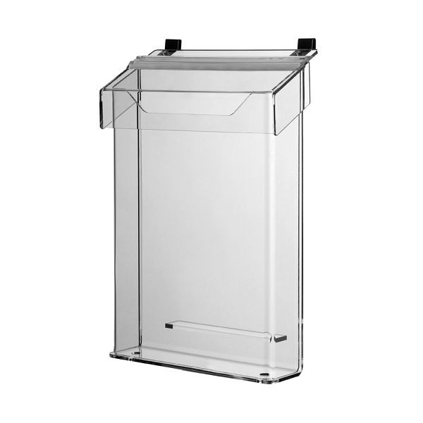 VKF Renzel Prospektspender / Prospekthänger „Nil“ mit Aufhängehaken für Autoscheiben, aus Acrylglas mit Abdeckung, DIN A4, 60.0679.4