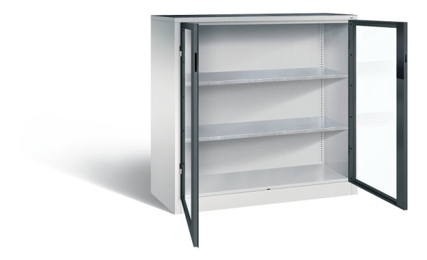 C+P Werkzeugschrank Acurado, H1200xB1200xT500mm, Farbe: Lichtgrau / Anthrazitgrau, Muldengriff, 8531-055 S10183