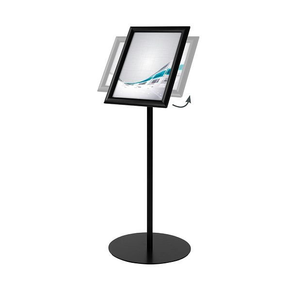 VKF Renzel Infodisplay / Alu-Rahmen / Schildhalter „Extend”, ausziehbar, DIN A4 schwarz, 50.0318.4