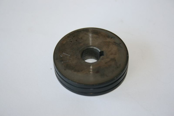 ELMAG Vorschubrolle 1,0/1,2 mm, EM201/211 (Außen-Ø 40mm/Innen-Ø 10mm, 10mm breit) für Alu, HA'HALBRUNDNUT' für EUROMIG 200, 54713