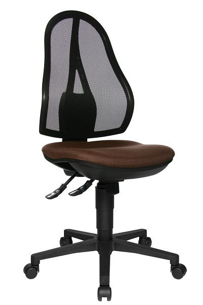 Topstar Moderner Syncro-Bandscheiben-Drehstuhl, dunkelbraun, OP200G08