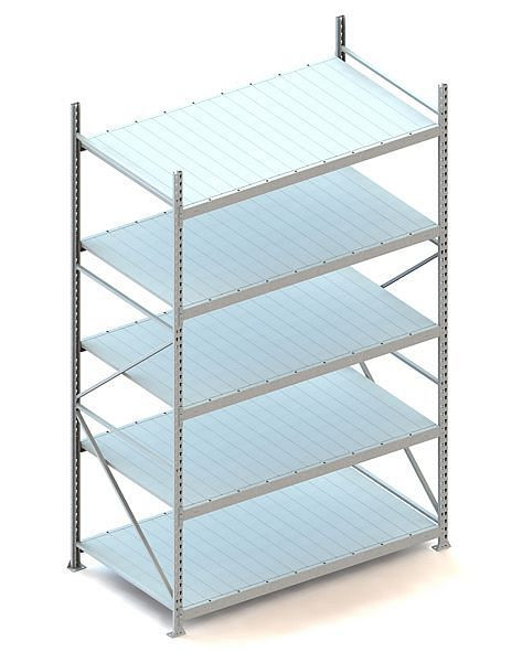 Meta MINI-RACK GR 3000x1800x1050 mm, verzinkt, mit Stahlpaneele, Bodenanzahl: 5, 20051339