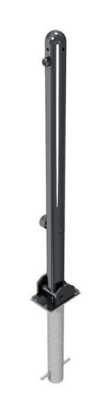 Schake Absperr-Stilpfosten Serie 468B Ø 60 mm, umlegbar, selbsteinrastende Verriegelung zum Einbetonieren, 468FUHB