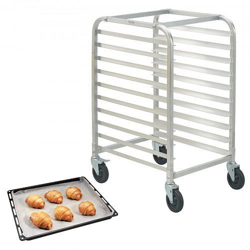 VEVOR 10-stöckig Kommerzielles Bäckergestell Küche Aluminium Bäckerei Rollen, MBPJLZCCHC1058T4RV0