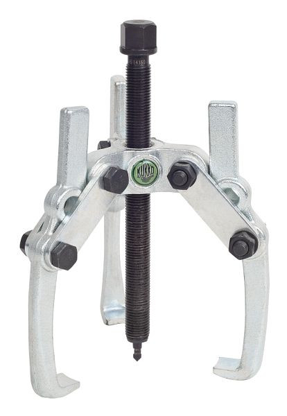 KUKKO 3-armiger Universal Abzieher mit schwenkbaren Haken und verstellbarer Spanntiefe, Spannweite außen: 230 mm, 209-02