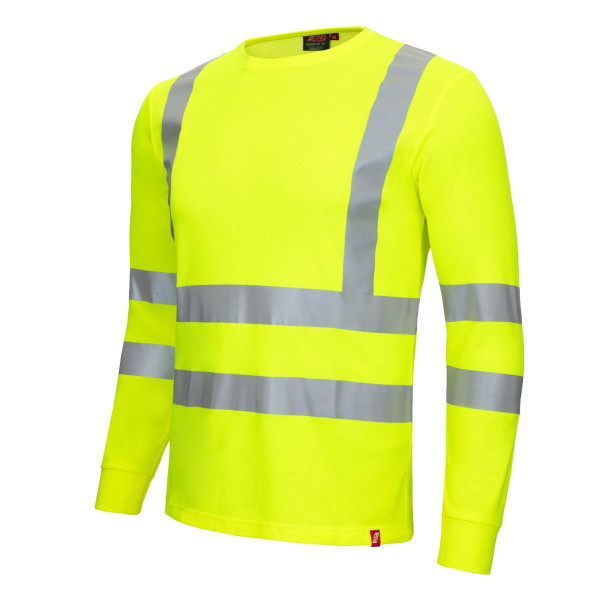 NITRAS MOTION TEX VIZ, Warnschutz-Langarmshirt, Größe: 4XL, Farbe: neongelb, VE: 20 Stück, 7009-4000-4XL