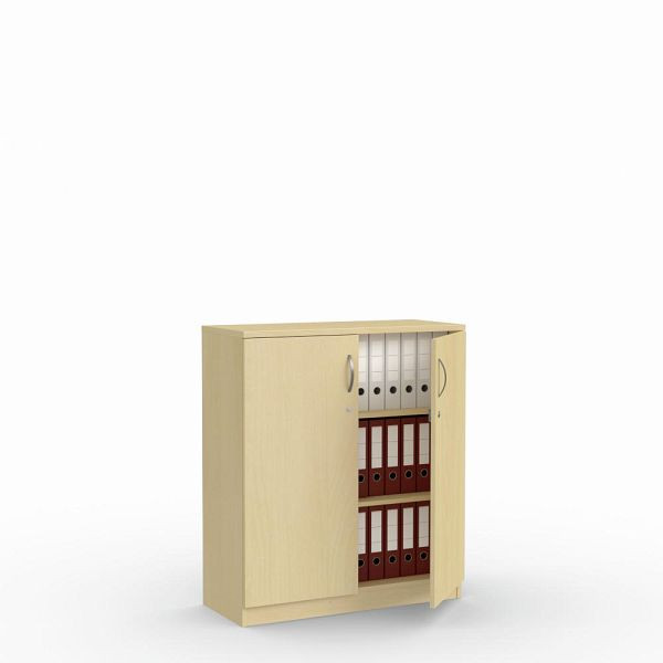 Deskin Flügeltürenschrank MULTI M, Buchedekor, B 1000 x H 1145 x T 420 mm, 273397