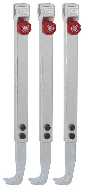 KUKKO 3 schnellverstellbare Abzughaken (Satz), Hakenlänge: 500 mm, 3-502-S