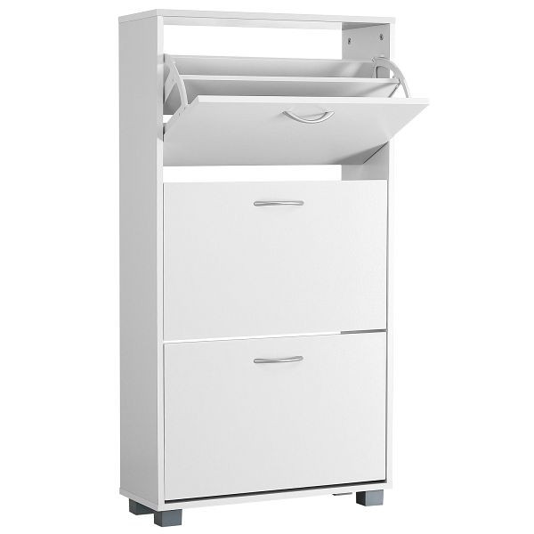 casaria Schuhschrank mit 3 Klappen Weiß, 107164, 4251779120819