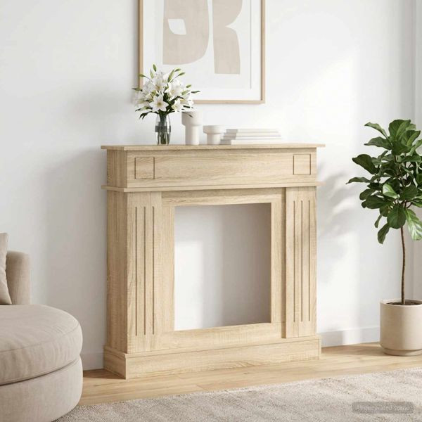 vidaXL Kaminumrandung Sonoma 102 x 26 x 100 cm Holzwerkstoff, 8006644