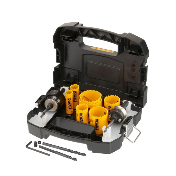 DeWalt Lochsägen-Set Bi-Metall Extreme, Sanitär-Set im Transportkoffer 11-teilig, 19-22-29-38-44-51-57mm, DT90355-QZ