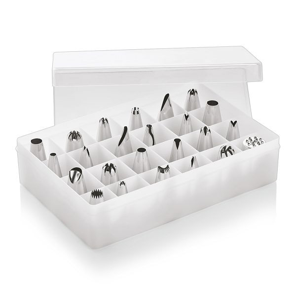 WAS Spritztüllen Set mit 24 Tüllen, 3105024, 4044925051804