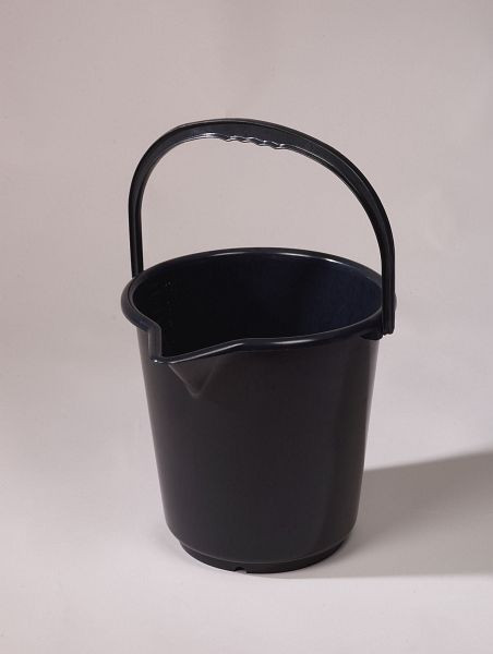 Bürkle Eimer HDPE, Inhalt: 10,5 l, Farbe: schwarz, 2307-0010