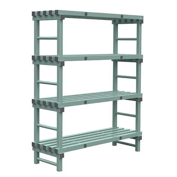 REA Euro-Regal 1400x500x1750mm, 4 Ständer mit 450mm Abstand, 308.152