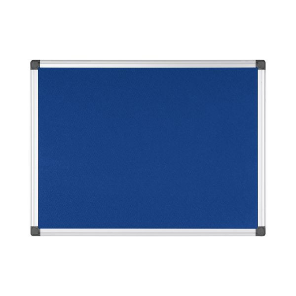 Bi-Office Maya Filztafel Blau mit Aluminiumrahmen 120x90cm, FA0543170