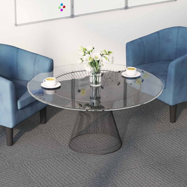 vidaXL Teppichfliese Braun 50 x 50 cm 36-teilig PP und Bitumen, 42032449