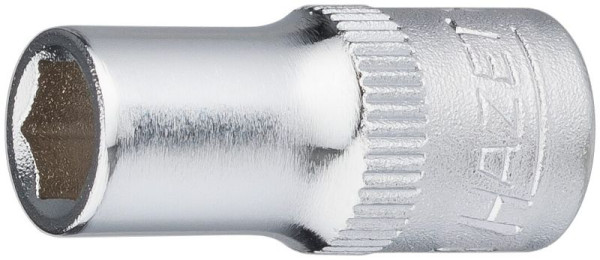 Hazet Steckschlüsseleinsatz, Sechskant, Vierkant hohl 6,3 mm (1/4 Zoll), 6 mm, Mit Rändelung, 850-6