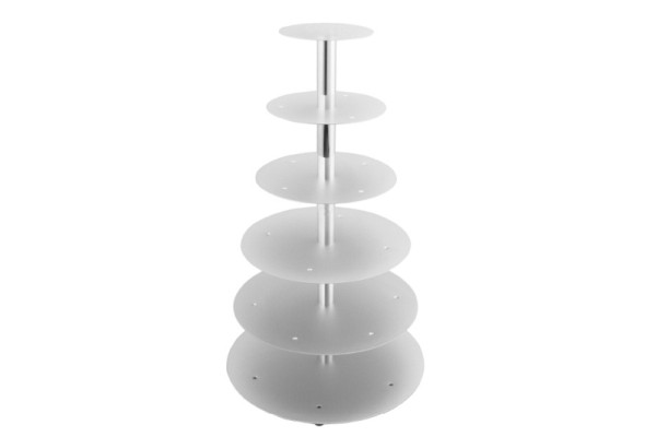 Schneider Etagen-Tortenständer, 6-Etagen, silber, 146006