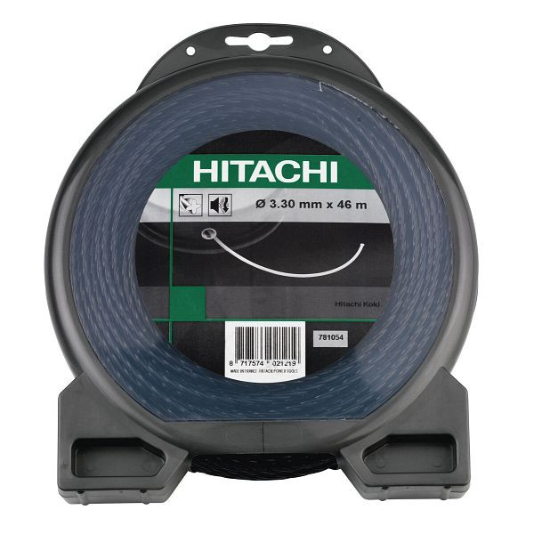HiKOKI Trimmerfaden spiralförmig 3.3mm schwarz L=46m (370 gr), 781054