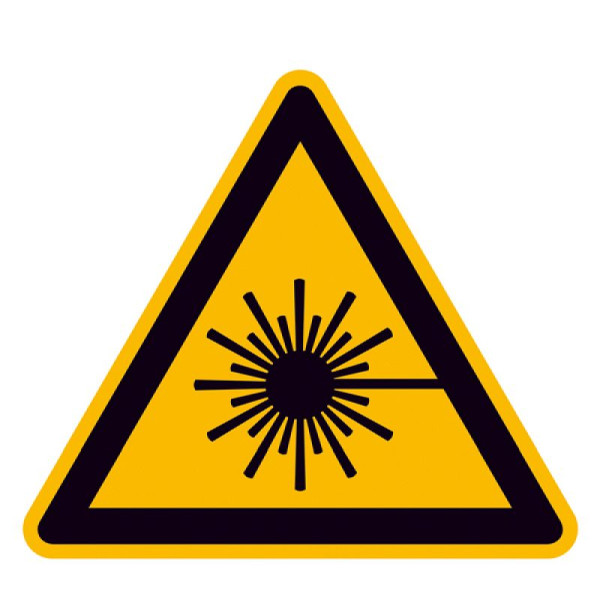 Stein HGS Elektrokennzeichnung/Warnschild, Warnung vor Laserstrahl, 25 mm / Folie, 500er-Rolle, 31.0202