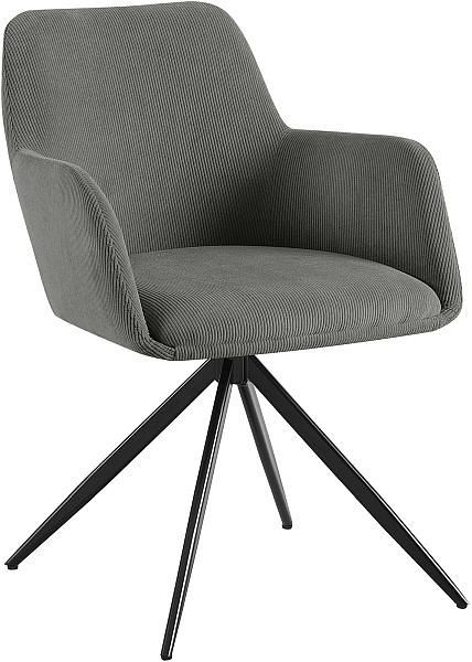 CLP Esszimmerstuhl Olema Cord, grau, 326054, 4255716354060