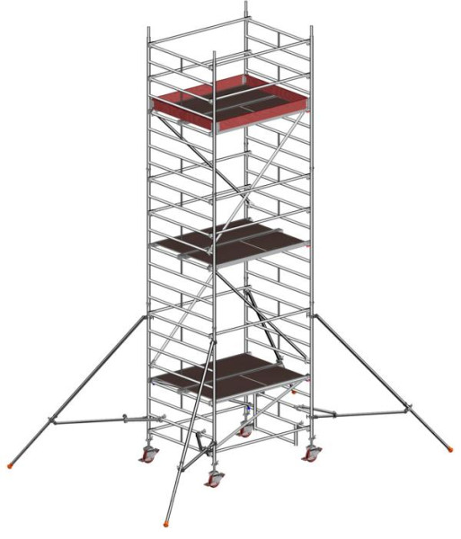 Layher Uni Kompakt P2 mit Gerüststütze 1248260, Maximale Arbeitshöhe: 7,2 m, 1405025