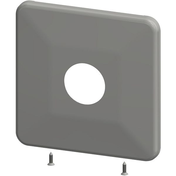 KWC Edelstahlabdeckplatte 175 x 175 mm, komplett mit Befestigungsschrauben, 2000105596